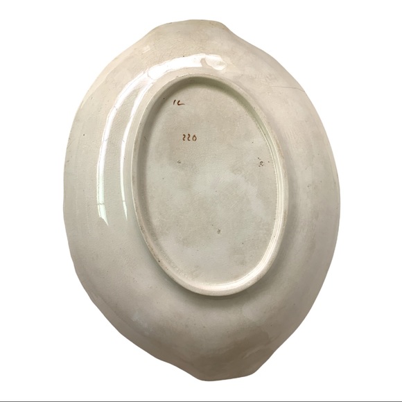 Vintage 1930’s -50’s Shabby Chic Raised Bouquet Floral Serving Platter Dish - Picture 6 of 6